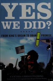 Yes We Did From Kings Dream To Obamas Promise Fleming Cynthia Griggs