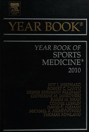 The Year Book Of Sports Medicine 2010 Shephard Roy J