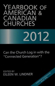 Yearbook Of American Canadian Churches 2012 Lindner Eileen W