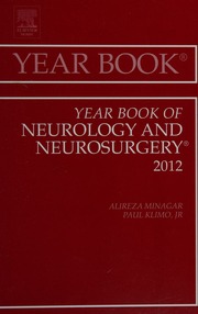 The Year Book Of Neurology And Neurosurgery Minagar Alireza Editor Of Compilation Klimo