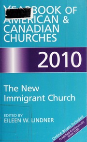 Yearbook Of American Canadian Churches 2010 Lindner Eileen W