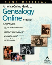 Your Official America Online Guide To Genealogy Online Helm Matthew