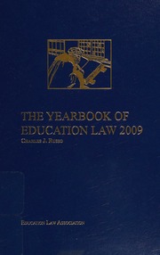 The Yearbook Of Education Law 2009 Russo Charles J Education Law Association Us