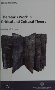 The Years Work In Critical And Cultural Theory 18 Covering Work Published In 2008 Currell