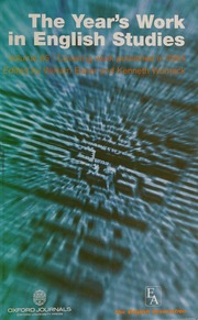 The Years Work In English Studies Vol 85 2004 Baker William Womack