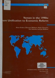 Yemen In The 1990s From Unification To Economic Reform Enders
