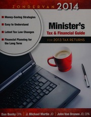 Zondervan 2014 Ministers Tax Financial Guide For 2013 Tax Returns Busby