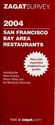 Zagatsurvey 2004 San Francisco Bay Area Restaurants Halm Meesha