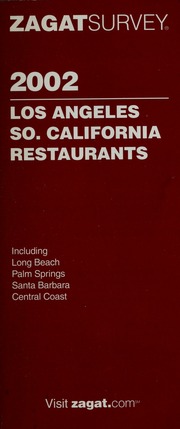 Zagatsurvey 2002 Shindler Merrill Berk Karen Schmerler Benjamin