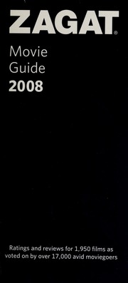 Zagat 2008 Movie Guide Zagat Survey Firm