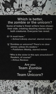Zombies Vs Unicorns Black Holly Larbalestier Justine