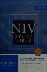 Zondervan Niv Study Bible New International Version Fully Rev Ed Barker
