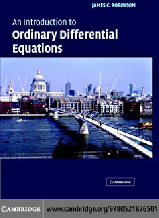 An Introduction To Ordinary Differential Equations James C Robinson