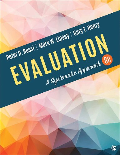 Evaluation A Systematic Approach 8th Edition Rossi