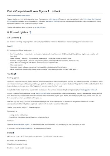 Fastai Computational Linear Algebra Textbook Itebooks