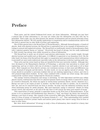 Information And Entropy Mit 6050j Itebooks