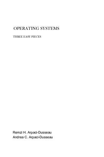 Operating Systems Three Easy Pieces Itebooks