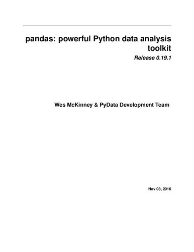 Pandas Docs Itebooks
