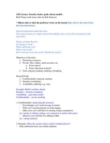 System Security Lecture Notes Stonybrook Cse509 Itebooks