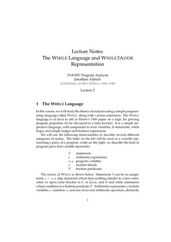 Program Analysis Lecture Notes Cmu 15819o Itebooks