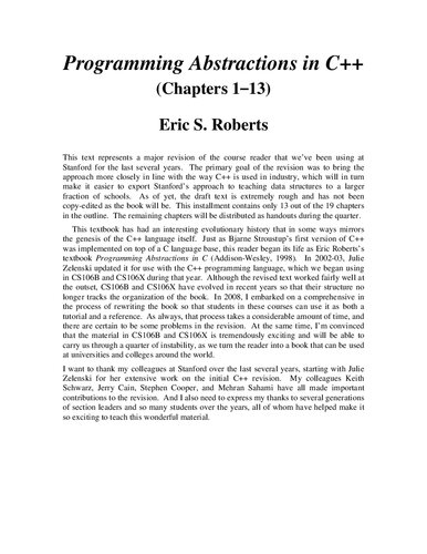 Programming Abstractions In C Itebooks