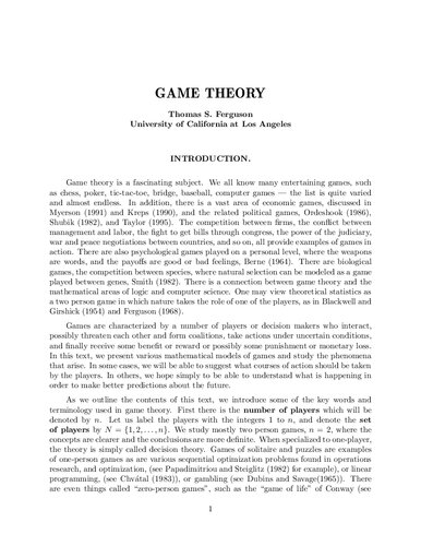 Game Theory 2e Itebooks