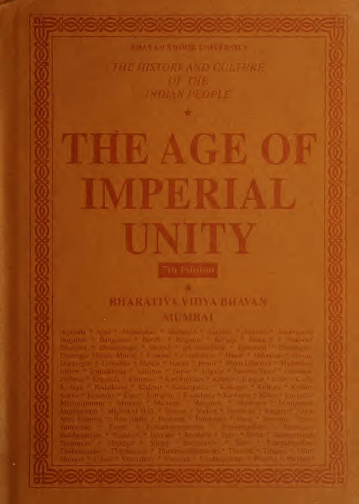 The History And Culture Of The Indian People Volume Ii The Age Of Imperial Unity R C Mujumdar