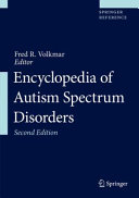 Encyclopedia Of Autism Spectrum Disorders 2nd Edition Fred R Volkmar