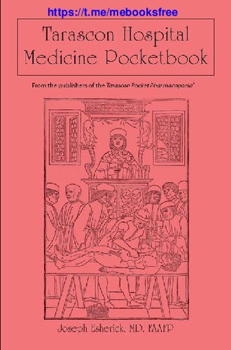Tarascon Hospital Medicine Pocketbook 1st Edition Joseph Esherick