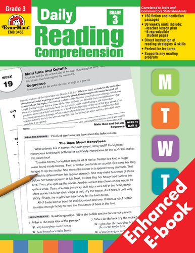 Daily Reading Comprehension Grade 3 Evan Moor