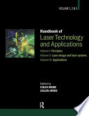 Handbook Of Laser Technology And Applications Three Volume Set Colin Webb