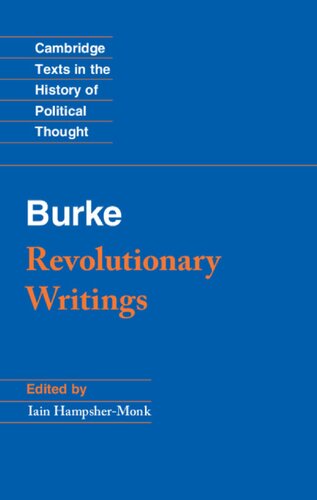 Burke Revolutionary Writings Iain Hampshermonk