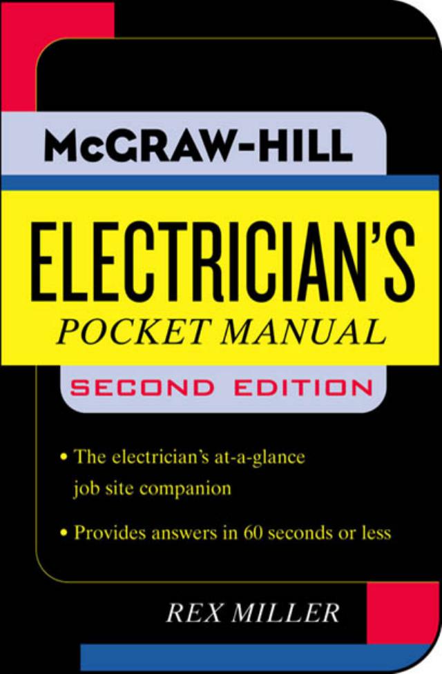 Electricians Pocket Manual Pocket References Mcgraw Hill Rex Miller