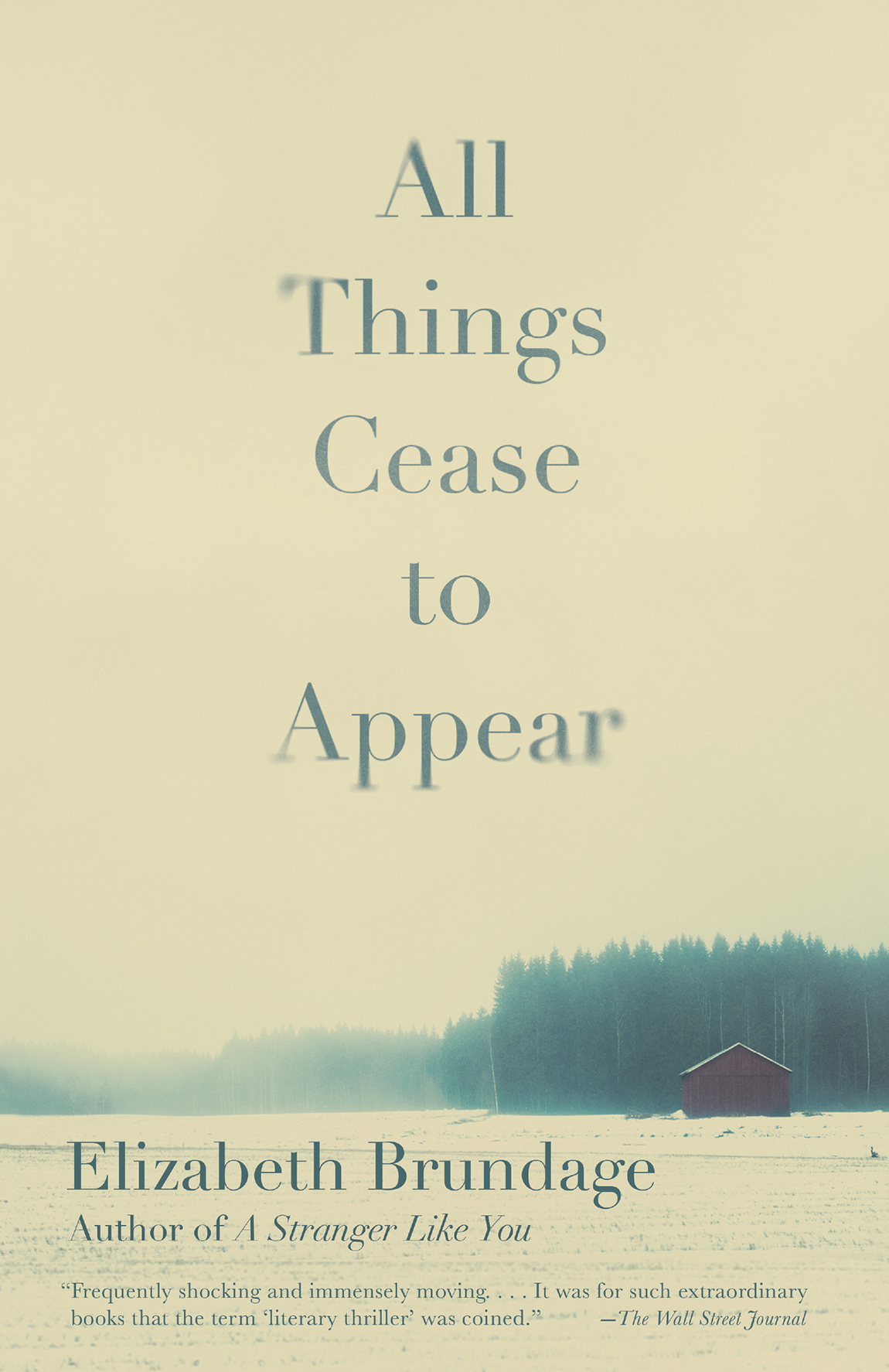 All Things Cease To Appear Elizabeth Brundage Brundage Elizabeth