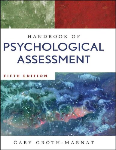 Handbook Of Psychological Assessment Fifth Edition 5th Edition Gary Grothmarnat