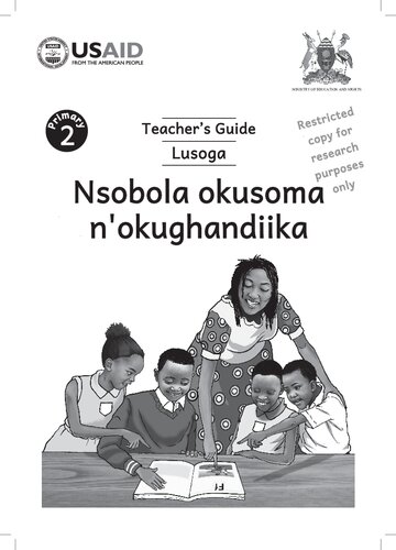 Primary 2 Teachers Guide Lusoga Nsobola Okusoma Nokughandiika Coll