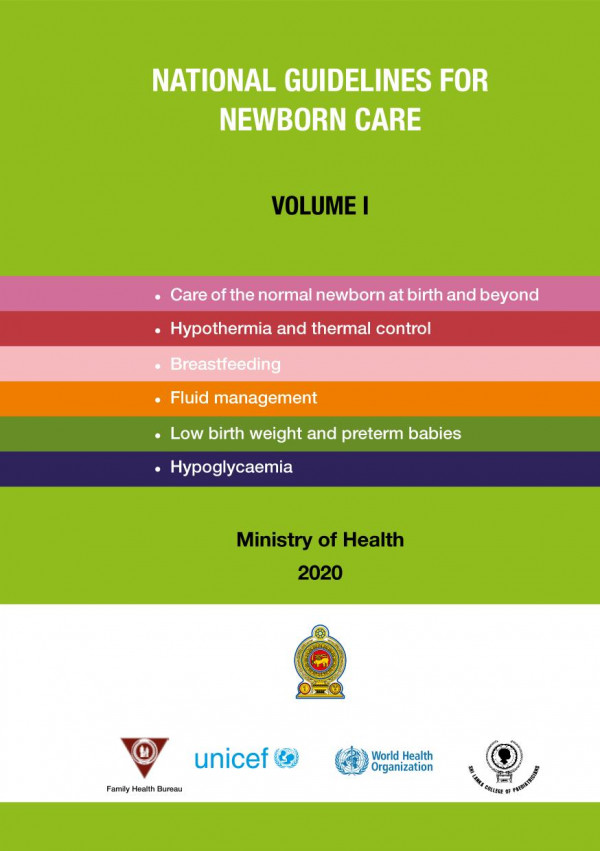 National Guidelines For Newborn Care Volume 1 2020 Sri Lanka College Of Paediatricians