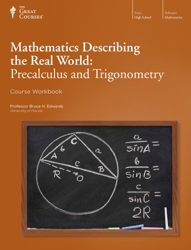 Mathematics Describing The Real World Precalculus And Trigonometry Bruce H Edwards