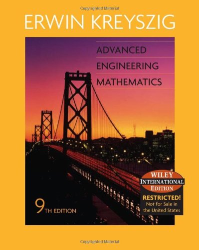 Advanced Engineering Mathematics 9th Edition Erwin Kreyszig