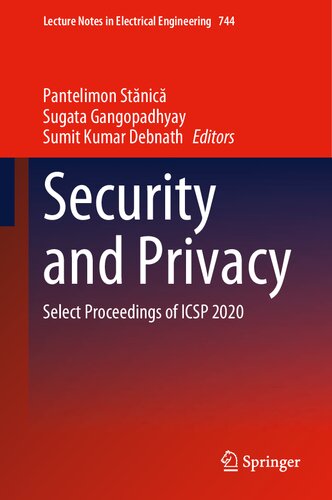 Security And Privacy Select Proceedings Of Icsp 2020 1st Edition Pantelimon Stnic