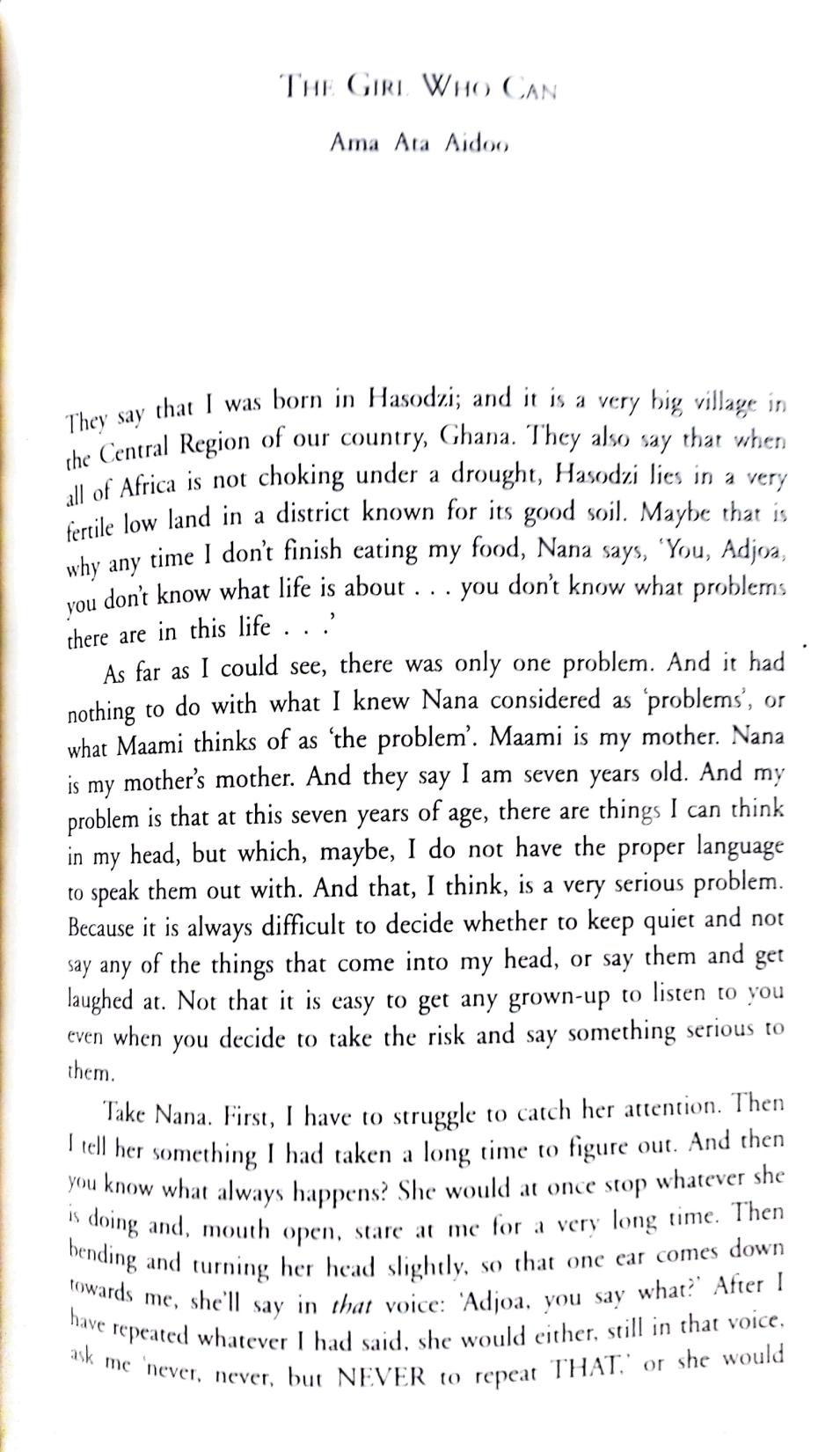 The Girl Who Can Ama Ata Aidoo