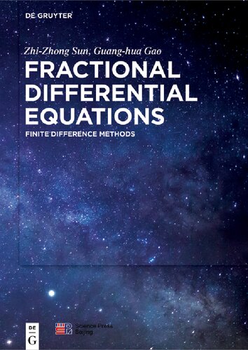 Fractional Differential Equations Finite Difference Methods Zhizhong Sun