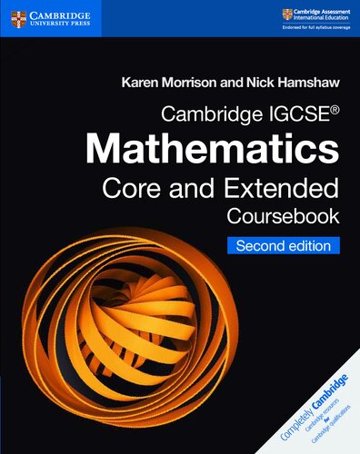 Cambridge Igcse Mathematics Core And Extended Coursebook 2nd Edition Karen Morrison Nick Hamshaw