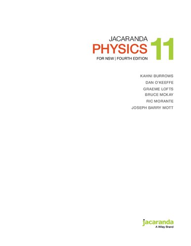 Jacaranda Physics For Nsw 11 4th Edition Kahni Burrows Dan Okeeffe