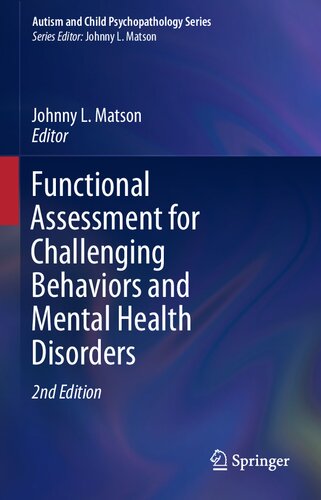 Functional Assessment For Challenging Behaviors And Mental Health 2nd Edition Johnny L Matson