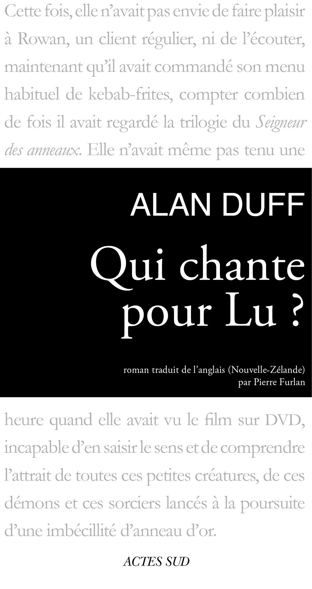 Qui Chante Pour Lu Alan Duff