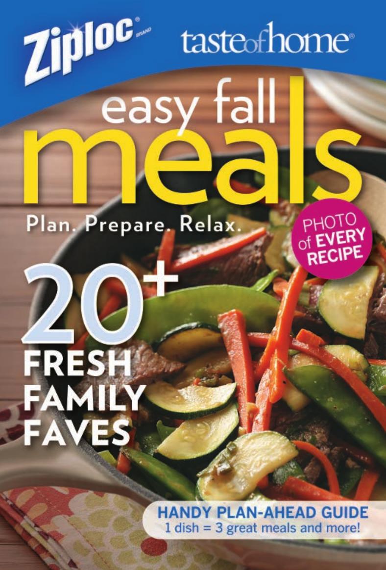 Taste Of Home Ziploc Easy Fall Meals Taste Of Home