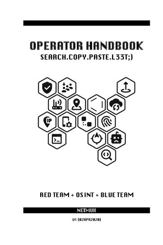 Operator Handbook Red Team Osint Blue Team Reference V10 Joshua Picolet