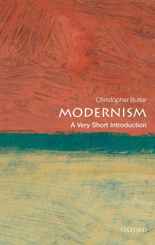 Modernism A Very Short Introduction Christopher Butler