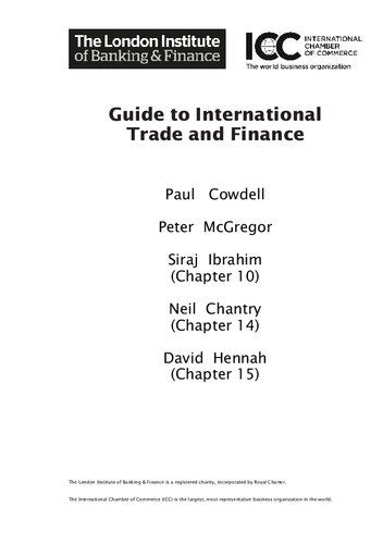 Guide To International Trade Finance Citf Paul Cowdell Peter Mcgregor